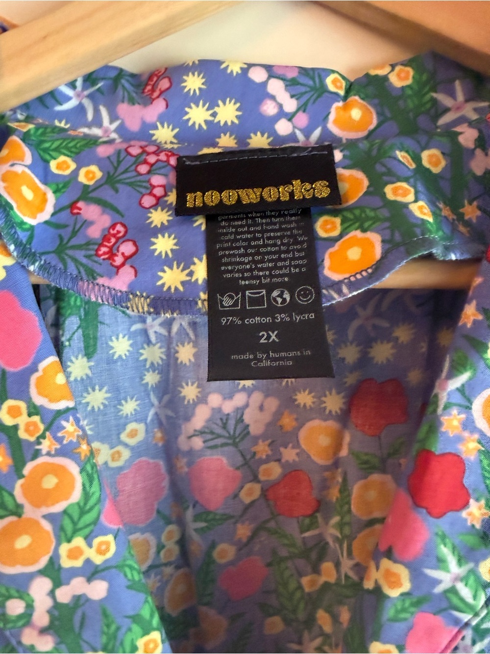 Nooworks New Vintage-Inspired Purple Floral Fit & Flare Dress - Picture 4 of 5